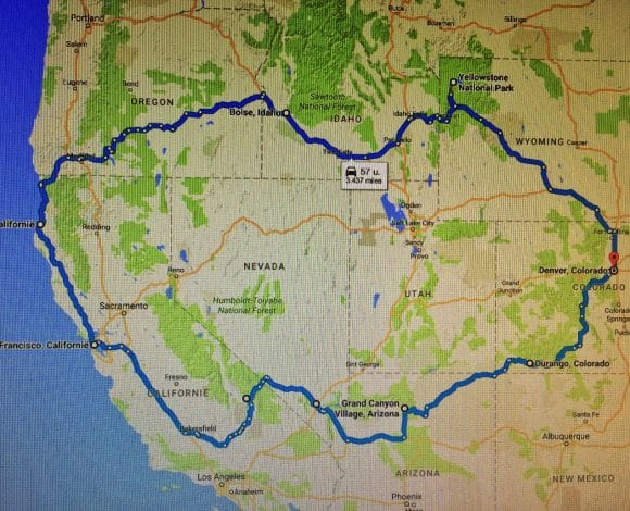 Route West-USA