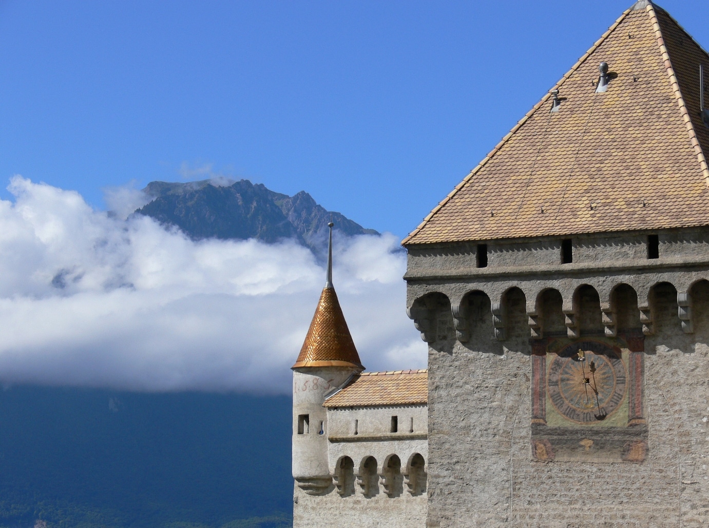 Veytaux, kasteel Chillon, Zwitserland