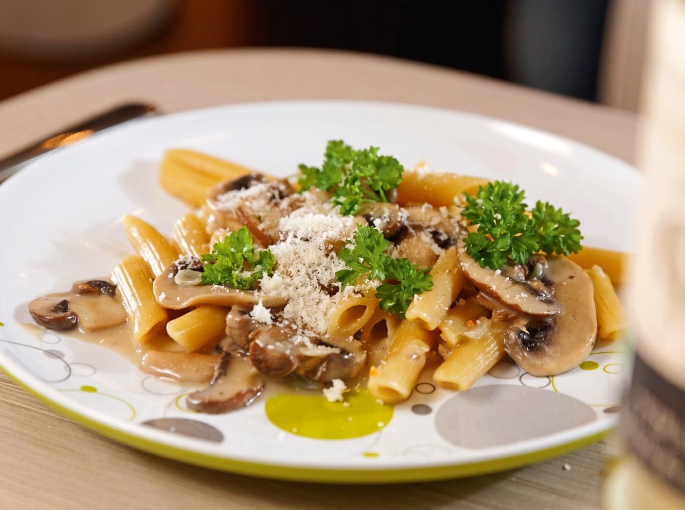 campingrecepten pasta funghi