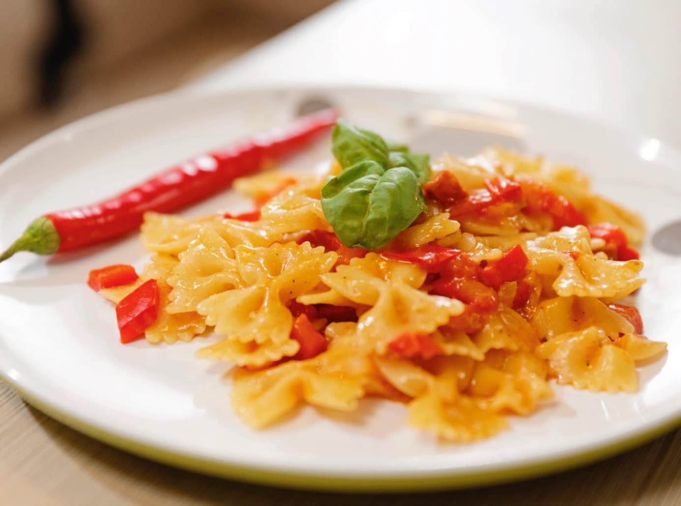campingrecepten pasta paprika chorizo