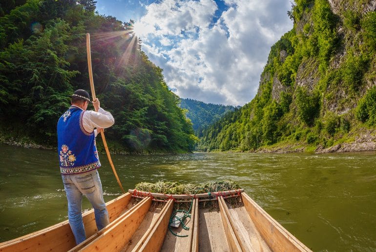 Klein-Polen_Raften op Dunajec