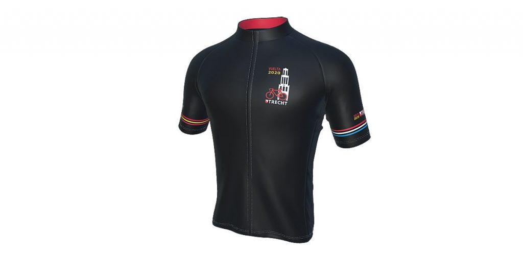 Vuelta 2020 Utrecht Cycling Shirt - Voorkant - Design Martin Minjon Registered Trademark