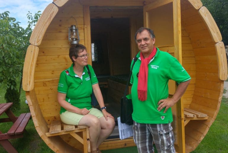 Trekkershut op camping WROC 26 Wroclaw