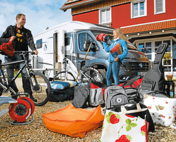 belading camper overgewicht