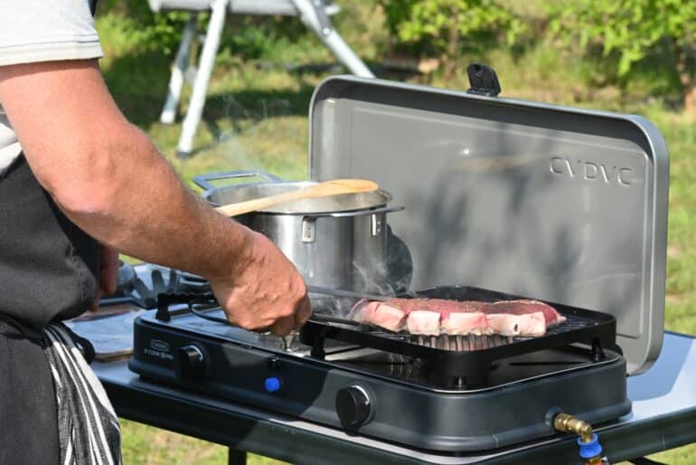 Haute camping_steak tagliata