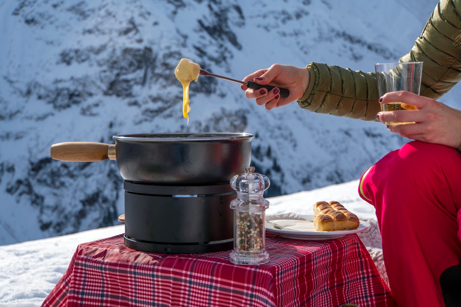 Wintersport Engelberg fondue