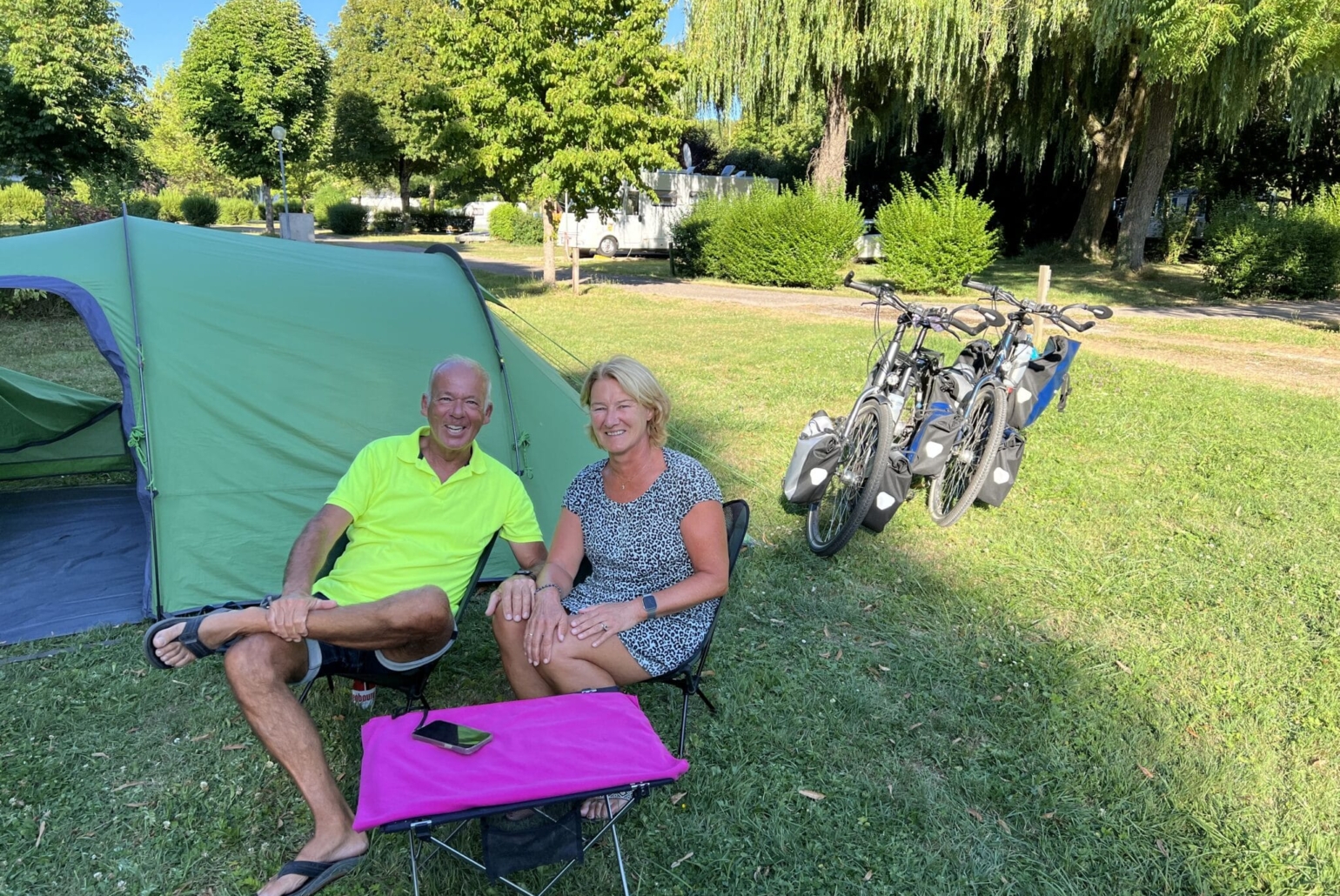 TestTour Kroatië_Ronald en Janine_tent