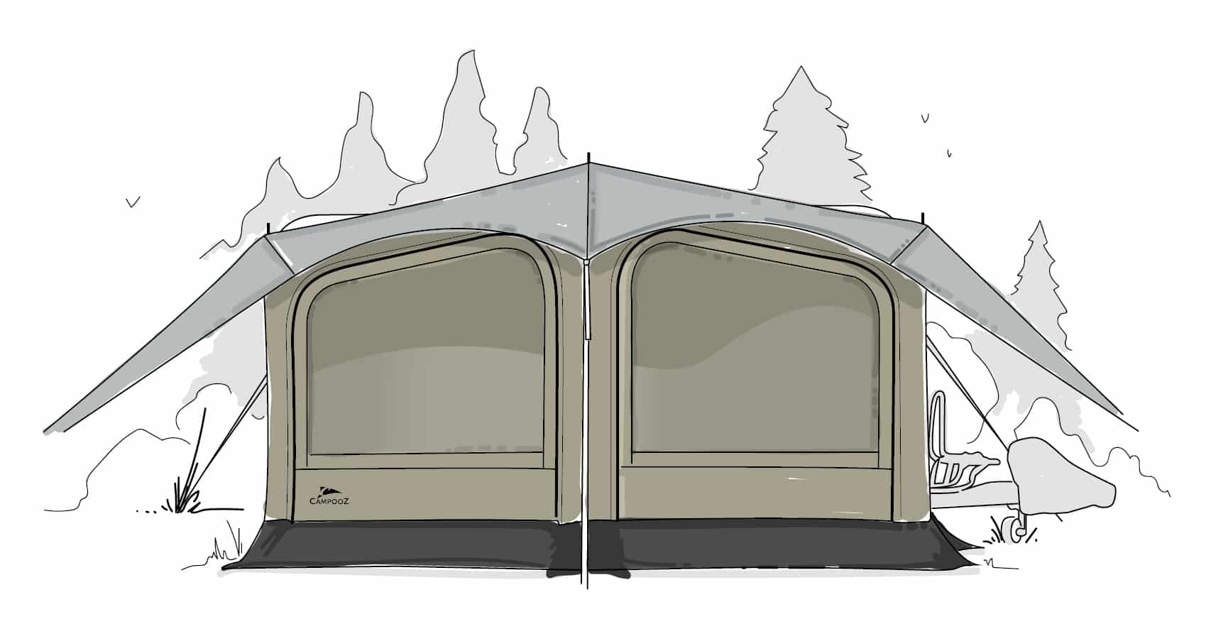Campooz Presenteert Vouwwagen Met Bijzondere Slaapcabine campooz-presenteert-vouwwagen-met-bijzondere-slaapcabine