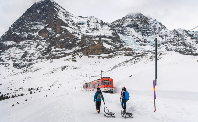 Winterkamperen Berner Oberland_skiën Jungfrau