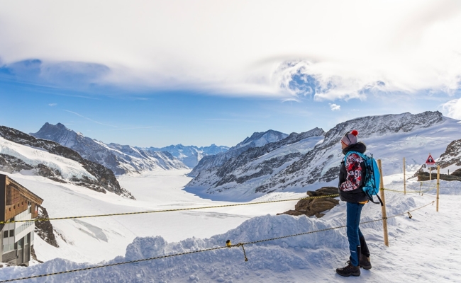 Winterekamperen Berner Oberland_trein Jungfraujoch