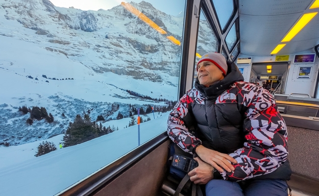 Winterkamperen Berner Oberland_trein Jungfraujoch