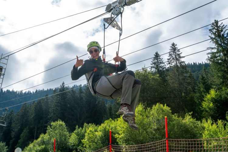 TestTour Jura_Col de la Faucille_zipline_team Actieve Levensgenieters