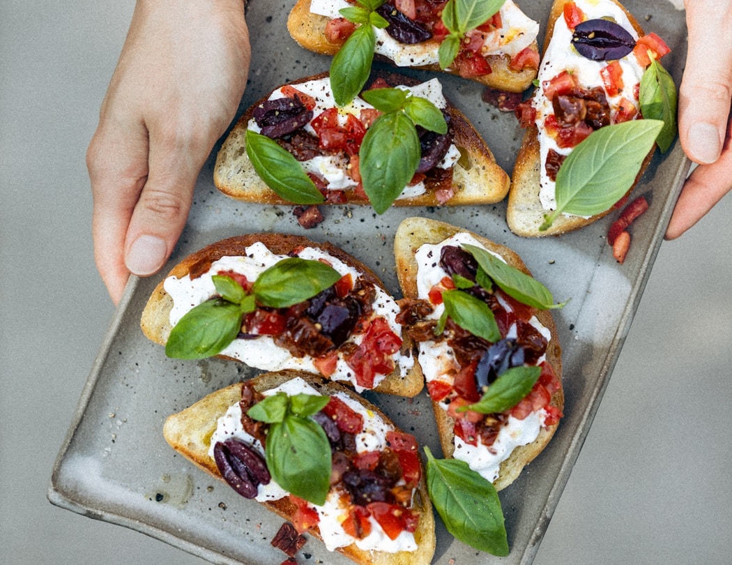 Koken op de camping_bruschetta