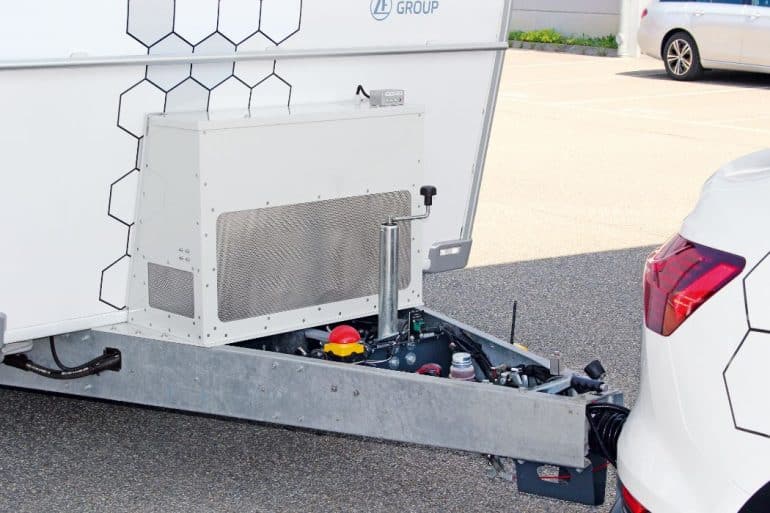 Elektrische auto en caravan