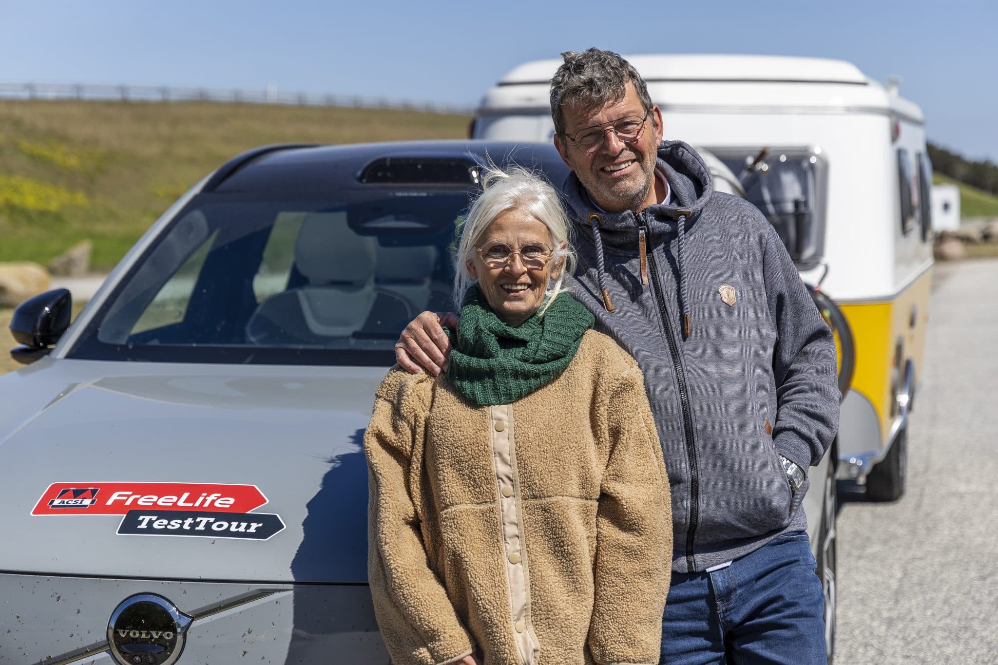 TestTour West-Seeland, Durken Renny, Volvo EX90, Eriba Touring