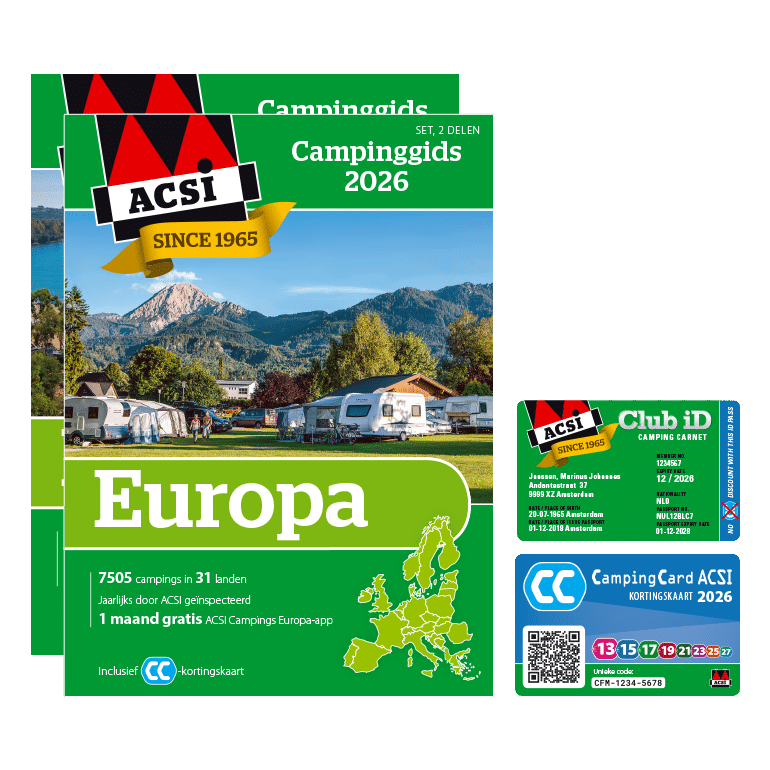 Cover ACSI Campinggids Europa 2026