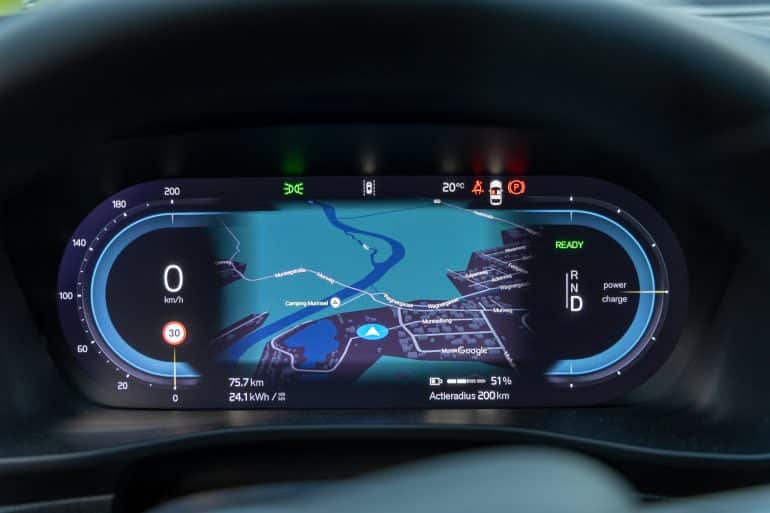 TestTour Steiermark_test Volvo EX40_infotainmentsysteem