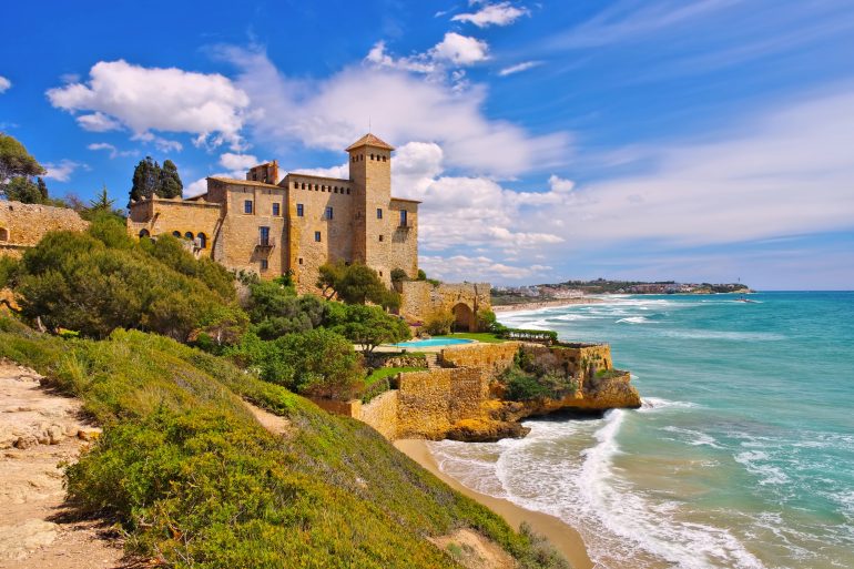Castell de Tamarit near Tarragona, Costa Dorada, Catalonia in Spain