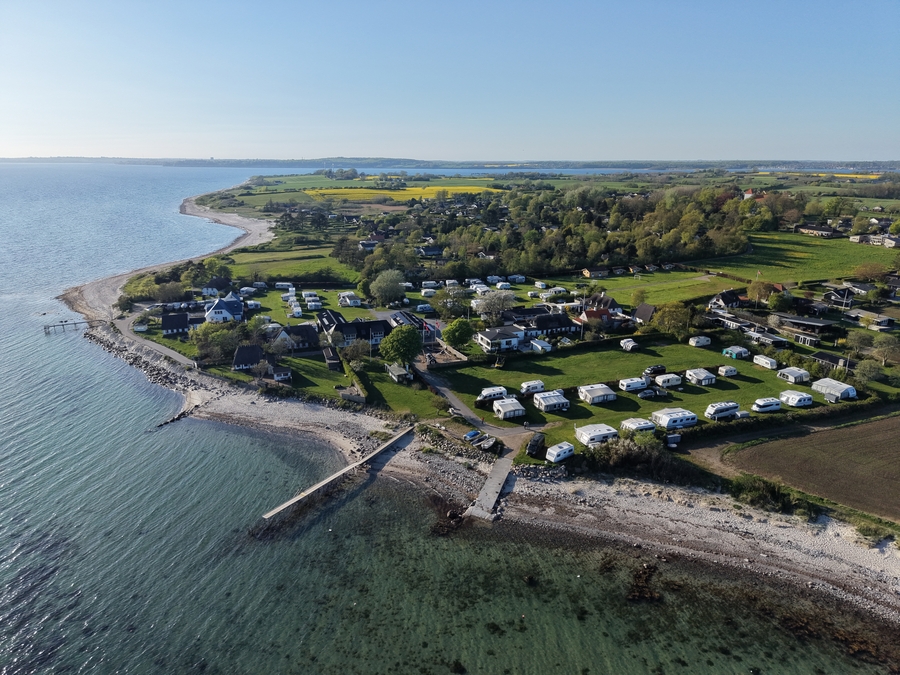 camping aan het strand
