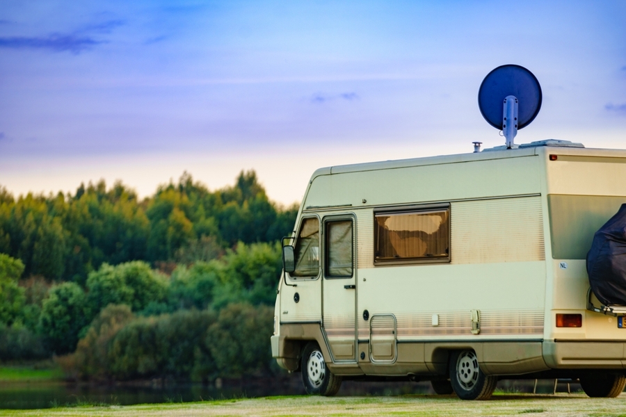 tv op de camping